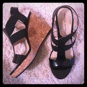 Adrienne Vittadini sz7 Black Sandal